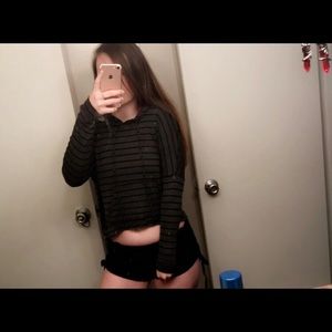 Ginger G Light Stripped Hoodie/Sweater